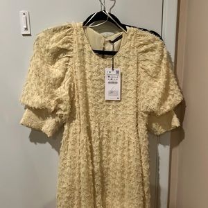 Zara spring yellow maxi dress